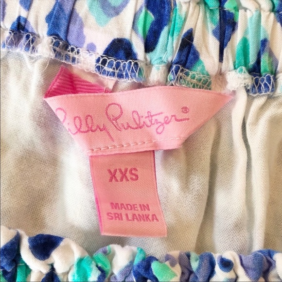 LILLY PULITZER Nevie Dress Off Shoulder Pineapple - Picture 3 of 3